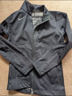 Nike Black Lightweight Full-Zip Shirt Jacket
